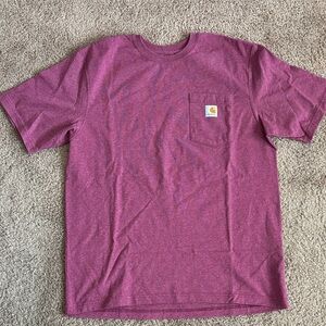 Carhartt Heathered Plum Pocket Tee